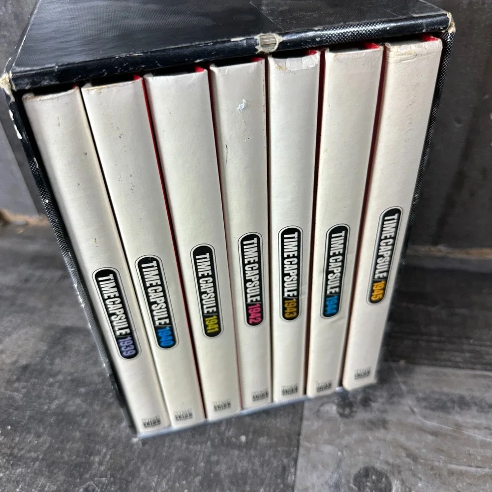 Time-Life Time Capsule WWII Book Set 1939-1945 Complete 7 Volumes w/ Slipcase